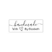 Elegant Handmade Heart Script  セルフインキングスタンプ (デザイン)