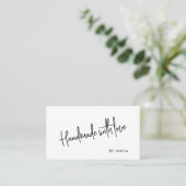 Elegant Handmade With Love Business Card 名刺 (スタンド正面)