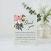 Elegant Handpainted Floral Budget Retirement サンキューカード (スタンド正面)