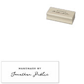 Elegant Handwritten Script Name Template Handmade ラバースタンプ (押印)