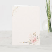 Elegant Happy Birthday Mom Greeting Card カード (裏面)
