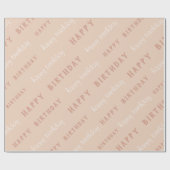 Elegant Happy Birthday Wrapping Paper ラッピングペーパー (フラット)