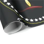 Elegant Happy Diwali Diya Flame Star Wreath ラッピングペーパー (ロールコーナー)