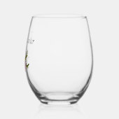 Elegant Happy Easter Decorative Eggs  ステムなしワイングラス (左)