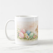 Elegant Happy Easter Mug – customizable  コーヒーマグカップ (左)