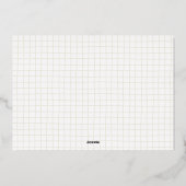 Elegant Happy Holidays Foil Holiday Photo Card 箔シーズンカード (裏面)