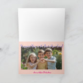 Elegant Happy Mother's Day Photo Greeting Card カード (内部)