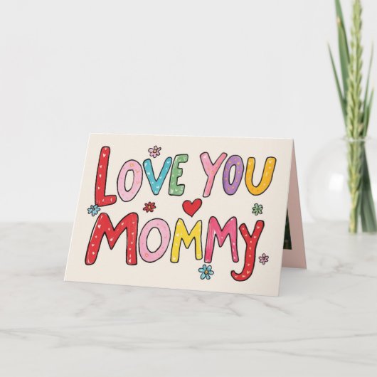 Elegant Happy Mother's Day Photo Greeting Card カード (正面)