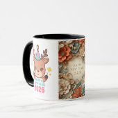 elegant happy new year 2026 coffee mug & cup マグカップ (正面左)