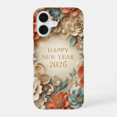 elegant happy new year phone case iPhone 16ケース (裏面)