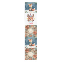 elegant happy new year table runner ショートテーブルランナー