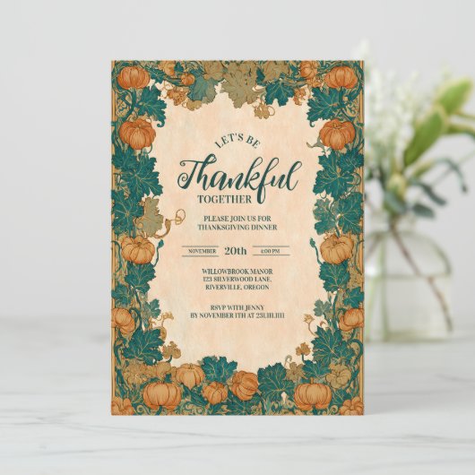 Elegant Harvest Pumpkin Celebration 招待状 (スタンド正面)