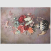 Elegant Hatter Harlequin Teapot Floral 薄葉紙 (正面)