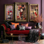 Elegant Hatter Top Hat Red Rose Portrait 薄葉紙