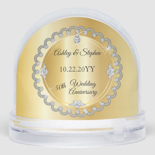 Elegant Heart Diamonds 50th Wedding Anniversary (裏面)