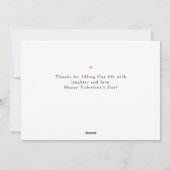 Elegant Heart Happy Valentine's Day Photo シーズンカード (裏面)