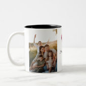 Elegant Heart Happy Valentine's Day Photo ツートーンマグカップ (左)