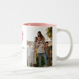 Elegant Heart Happy Valentine's Day Photo ツートーンマグカップ