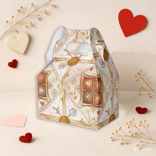 Elegant Heart Valentine Gift フェイバーボックス