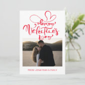 Elegant Hearts Happy Valentine's Day 1 Photo シーズンカード (スタンド正面)