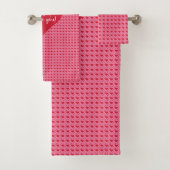 Elegant Hearts Personalized Best Valentine’s Gift  バスタオルセット (インサイチュ)