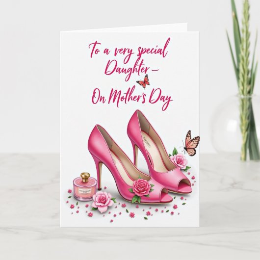 Elegant Heels Mothers Day Card カード (正面)