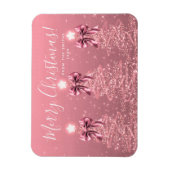 Elegant Holiday Blush Pink Christmas Trees  マグネット (縦)