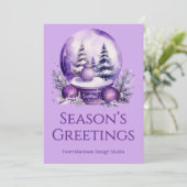  Elegant Holiday Card | Upload Business Info シーズンカード (スタンド正面)