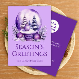  Elegant Holiday Card | Upload Business Info シーズンカード