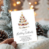 Elegant Holiday Cocktail Festive Drinks Christmas 招待状
