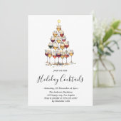 Elegant Holiday Cocktail Festive Drinks Christmas 招待状 (スタンド正面)