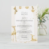 Elegant Holiday Dinner Menu Party Invite 招待状 (スタンド正面)