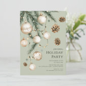 Elegant Holiday Party Invitation 招待状 (スタンド正面)