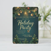 Elegant Holiday Party Invitation 招待状 (スタンド正面)