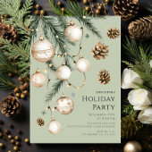 Elegant Holiday Party Invitation 招待状