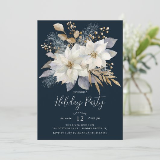 Elegant Holiday Party Invitation 招待状 (スタンド正面)