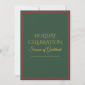 Elegant Holiday Party Invitation for Business 招待状 (正面)