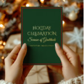 Elegant Holiday Party Invitation for Business 招待状