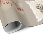 Elegant Holiday Puppy Wrapping Paper (Customize) ラッピングペーパー (ロールコーナー)