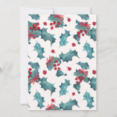 Elegant Holiday Winter Christmas Baby Shower 招待状 (裏面)