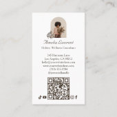 Elegant Holistic Yin Yang Spiritual Wellness Photo 名刺 (裏面)