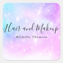 elegant holographic unicorn スクエアシール