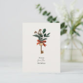 Elegant Home for the Holidays Real Estate Business シーズンポストカード (スタンド正面)