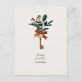 Elegant Home for the Holidays Real Estate Business シーズンポストカード (正面)