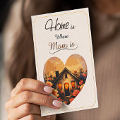 Elegant “Home is Where Mom Is” Greeting Card  カード