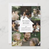 Elegant Home Photo Collage Moving 案内状 (正面)