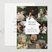 Elegant Home Photo Collage Moving 案内状 (正面/裏面)