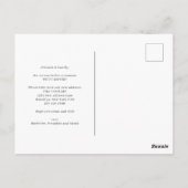 Elegant Home Photo Collage Moving Anouncement ポストカード (裏面)