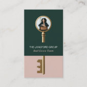 Elegant Home Real Estate Key Professional Photo 名刺 (正面)