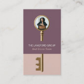 Elegant Home Real Estate Key Professional Photo 名刺 (正面)